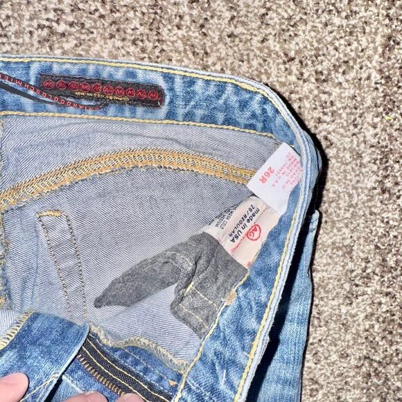 Adriana Goldschmied Women's Rolled Capri Blue Denim Regular Fit Jeans 26 - Picture 6 of 11